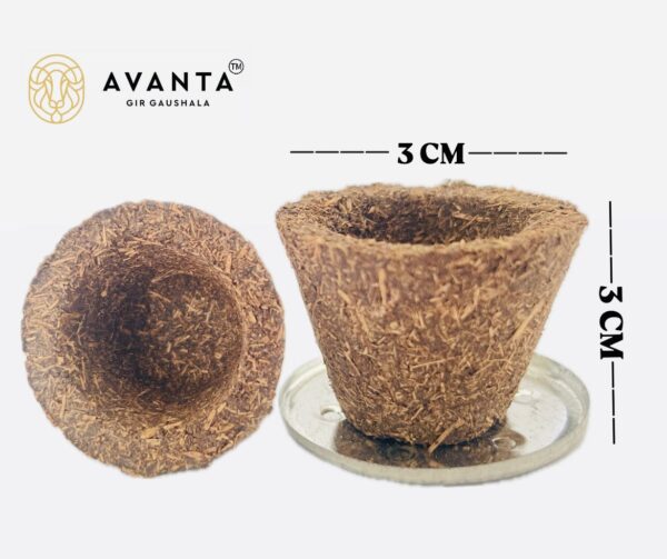 cow dung empty cups